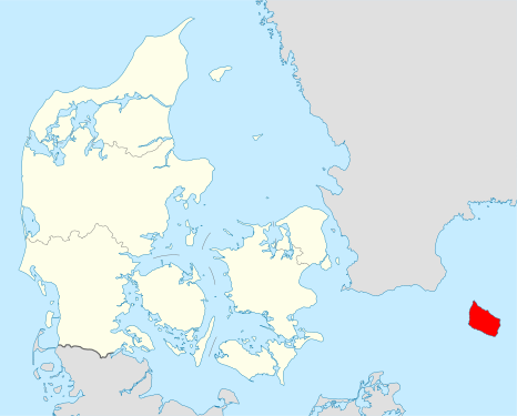 Danmarkskort Bornholm