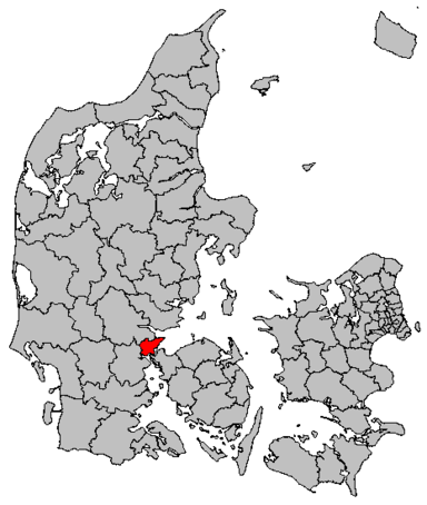 Danmarkskort Fredericia